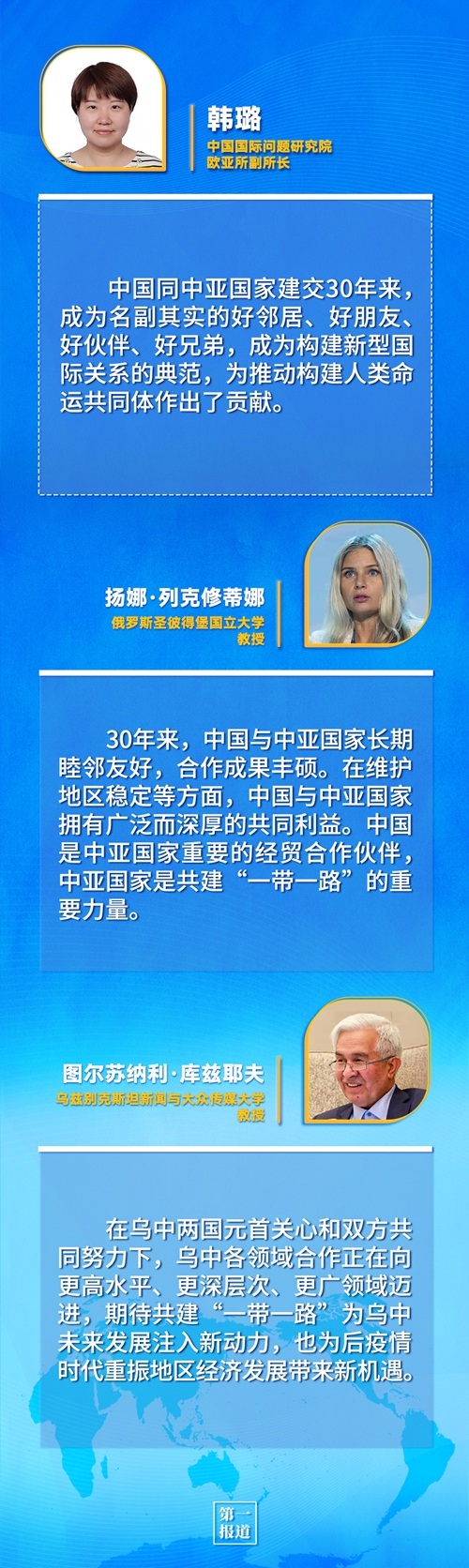 第一報(bào)道 | 建交三十年，習(xí)主席這樣評(píng)價(jià)與中亞五國(guó)關(guān)系
