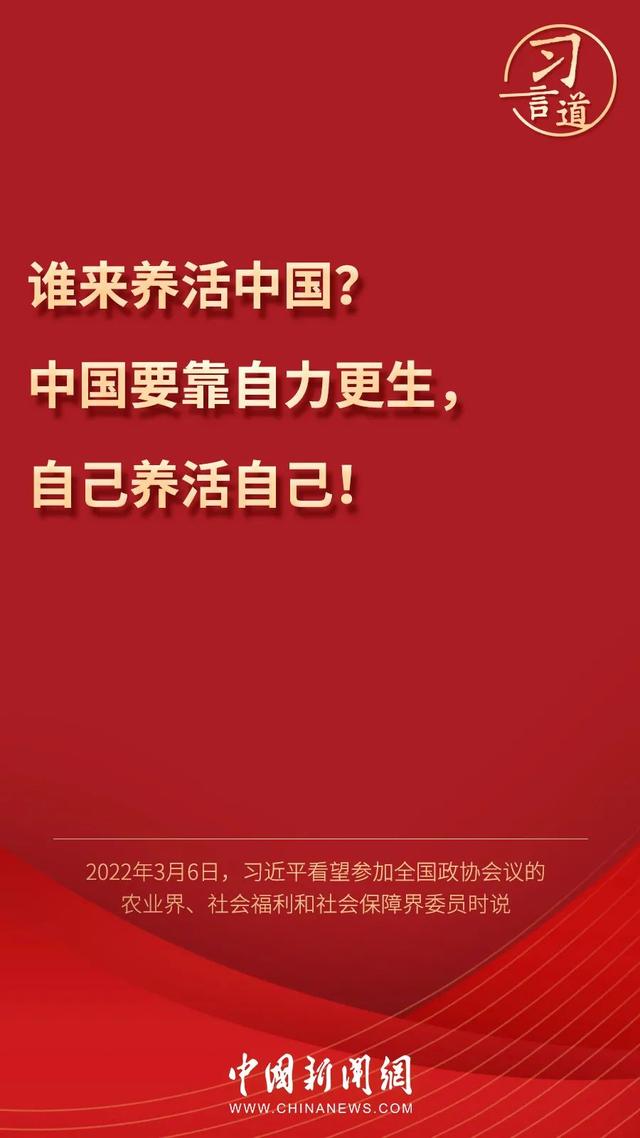 習(xí)言道丨習(xí)近平為何再答“誰來養(yǎng)活中國”？