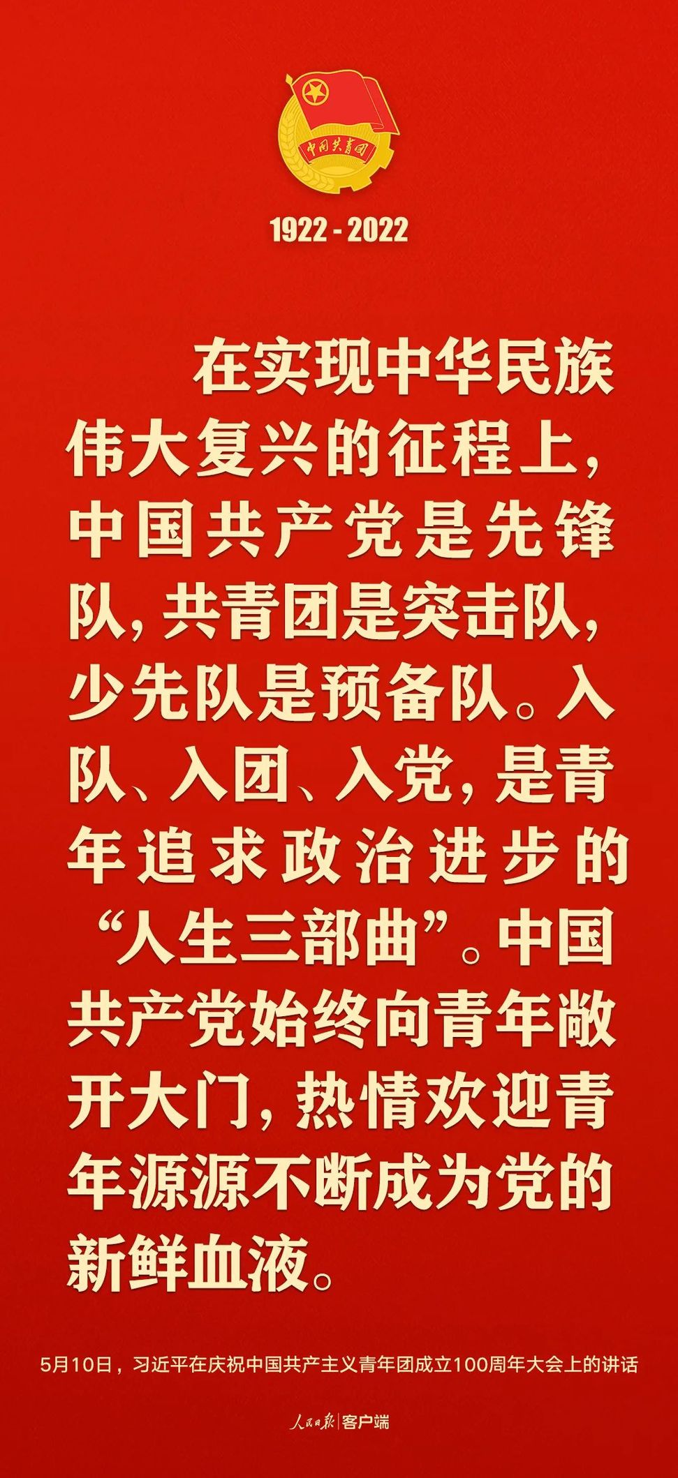 習近平：黨和國家的希望寄托在青年身上！