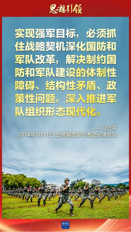 思想引領｜兩會上，習主席這樣談強軍之路