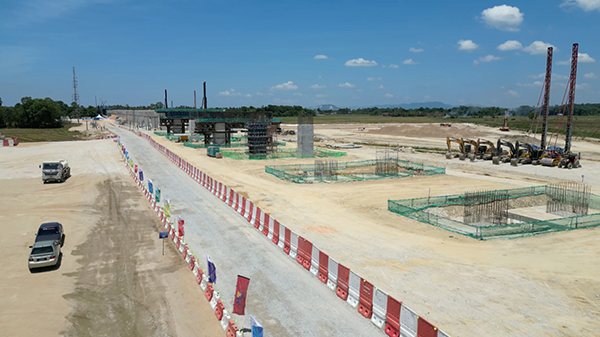 哥打巴魯車站施工現(xiàn)場。中國交通建設有限公司供圖