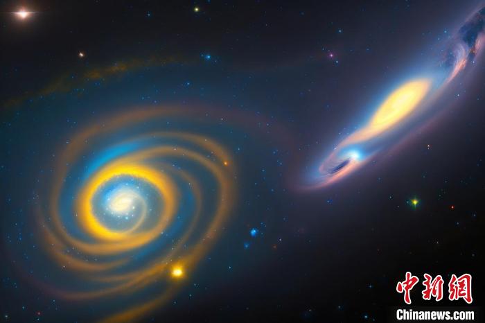 本星系群的三維藝術圖?！≈锌圃簢姨煳呐_ 供圖