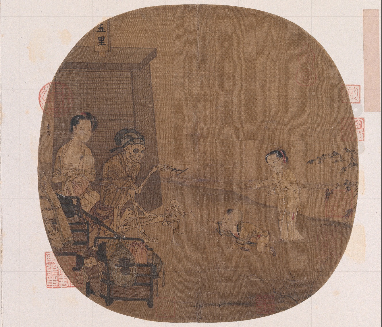 南宋名畫《骷髏幻戲圖》。圖片來源：故宮博物院官方網(wǎng)站