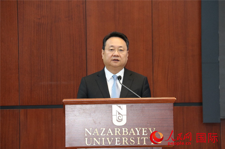 中共中央宣傳部副部長王綱致辭。人民網(wǎng)記者 李強攝