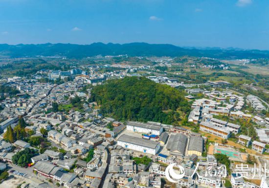 航拍舊州古鎮(zhèn)。人民網(wǎng) 陽茜攝