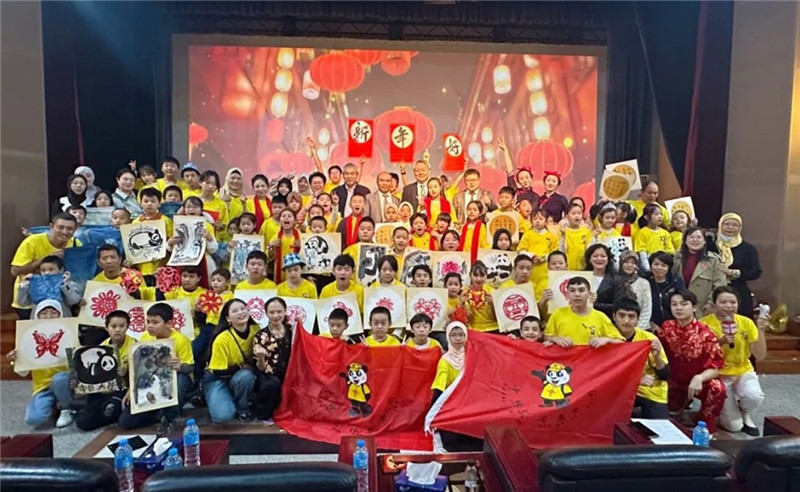 圖為2023“中華文化大樂(lè)園—埃及開(kāi)羅營(yíng)”閉幕式活動(dòng)現(xiàn)場(chǎng)。主辦方供圖
