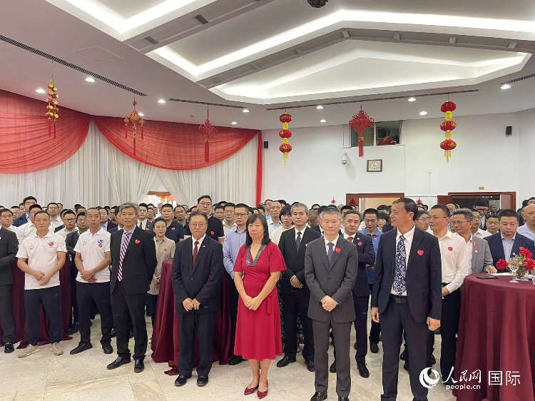 駐尼日利亞使館春節(jié)招待會現(xiàn)場。人民網(wǎng)記者 姜宣攝
