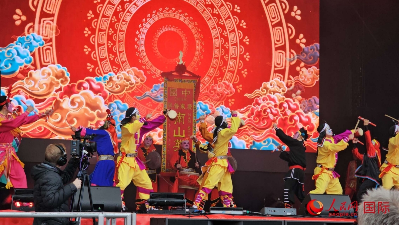 倫敦新春慶典現(xiàn)場(chǎng)。人民網(wǎng) 郭錦標(biāo)、楊浩鵬攝
