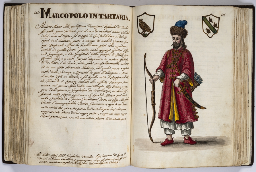 “馬可·波羅的世界”展覽的部分展品。威尼斯市立博物館基金會(huì)供圖