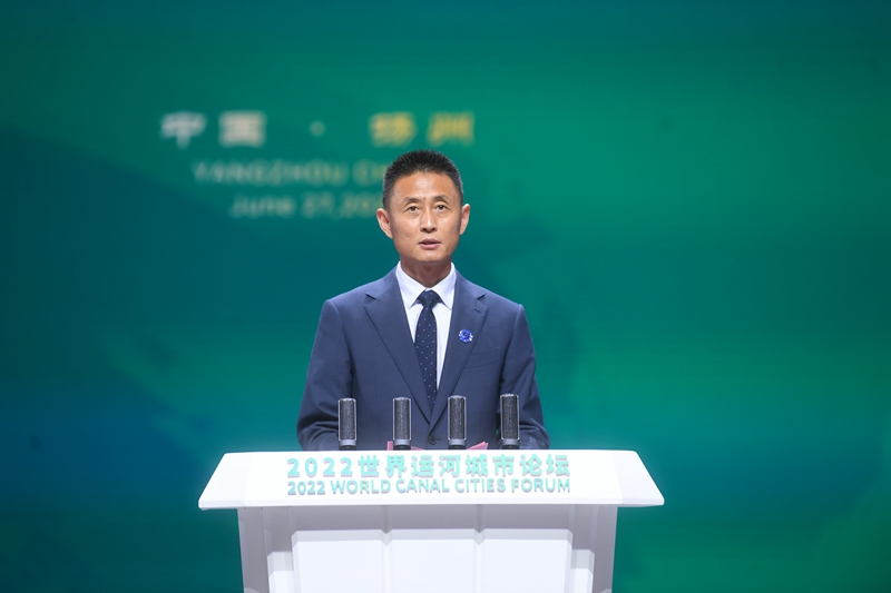 江蘇省文化和旅游廳副廳長(zhǎng)李川在大會(huì)上致辭。邵丹攝