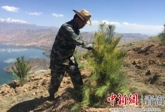 圖為尖扎干部職工生態(tài)建設和環(huán)境保護現(xiàn)場。尖宣 供圖