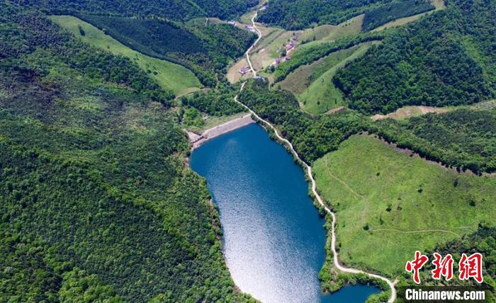 空中俯瞰北山村。洲湖鎮(zhèn)供圖