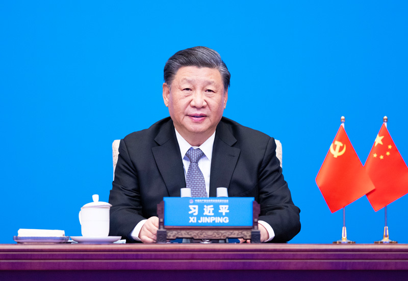 2023年3月15日，習(xí)近平主席在北京出席中國共產(chǎn)黨與世界政黨高層對(duì)話會(huì)，并發(fā)表題為《攜手同行現(xiàn)代化之路》的主旨講話。