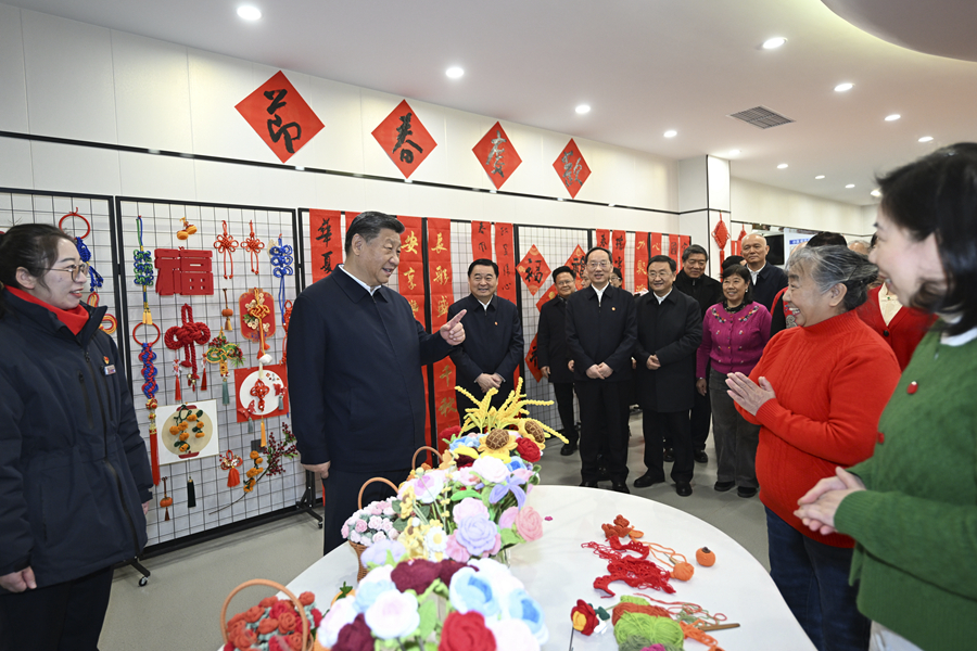 2025年1月23日，習(xí)近平總書(shū)記在沈陽(yáng)大東區(qū)長(zhǎng)安街道長(zhǎng)安小區(qū)社區(qū)黨群服務(wù)中心考察。