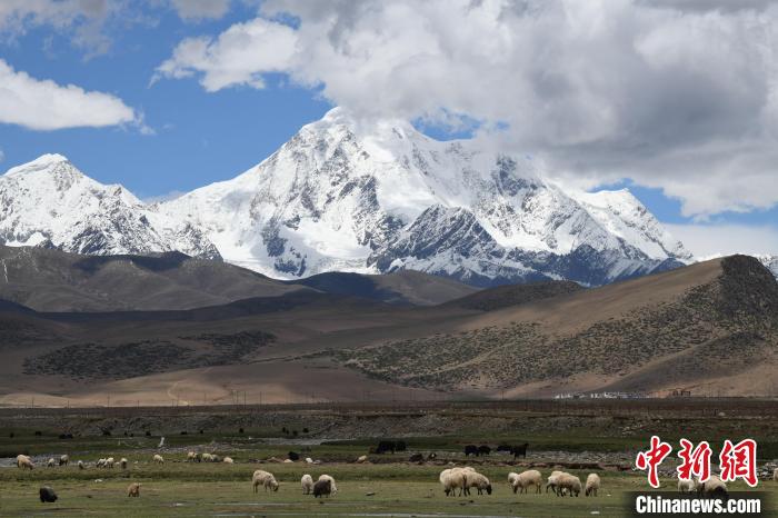 資料圖為拉薩市尼木縣境內(nèi)的瓊姆崗嘎雪山?！∝暩聛?lái)松 攝