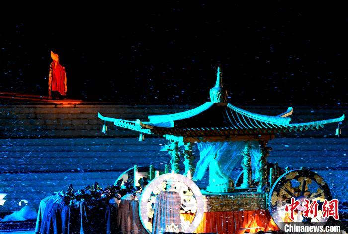 3月17日，西藏拉薩，《文成公主》大型史詩(shī)劇演出現(xiàn)場(chǎng)?！±盍?攝