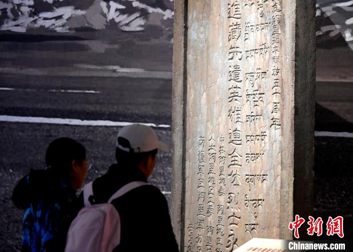 圖為5月18日，觀眾正在欣賞展覽?！±盍?攝