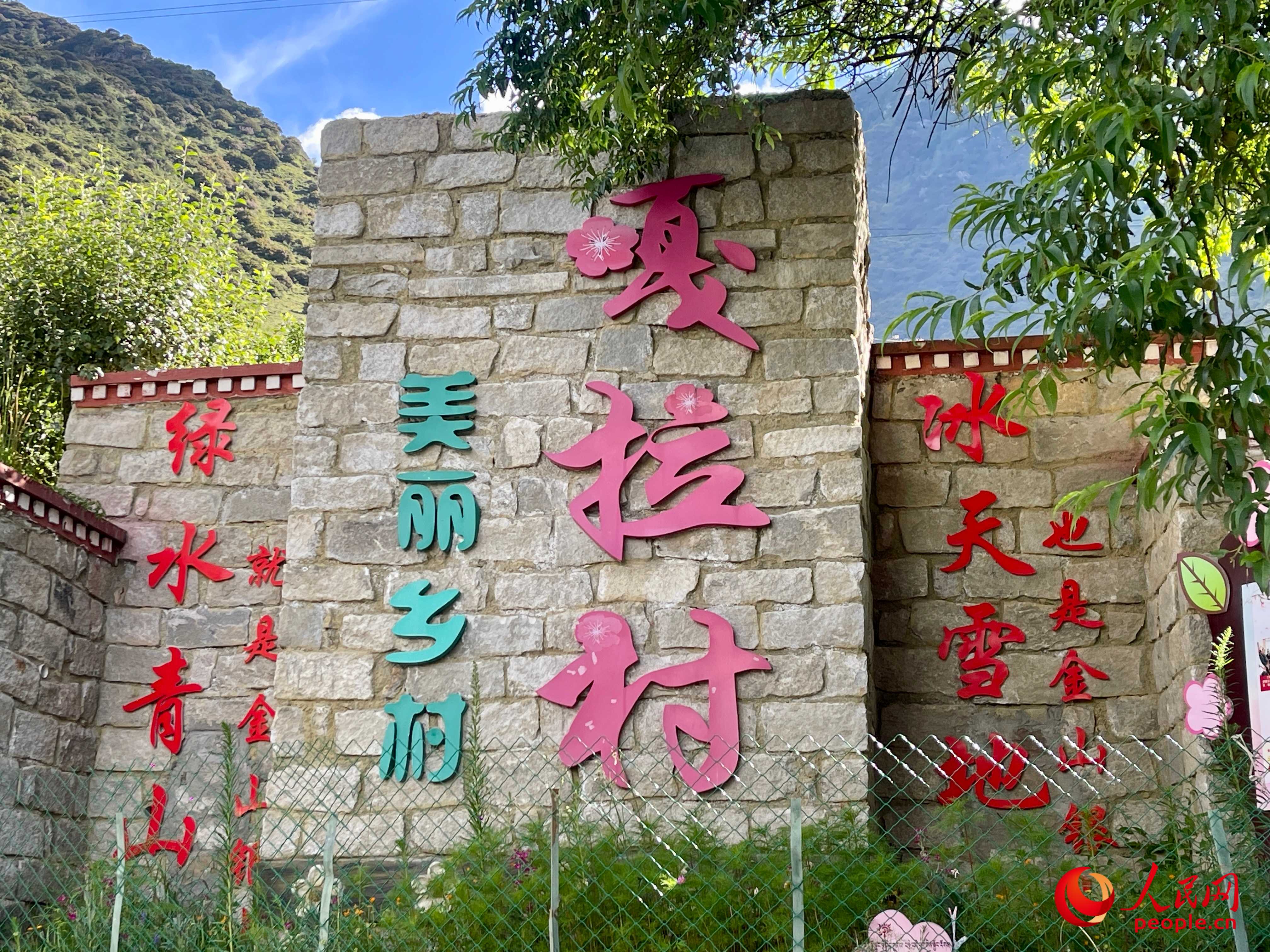 林芝鎮(zhèn)嘎拉村。人民網(wǎng) 周靜圓攝